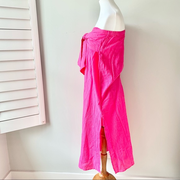 J. Crew Pink Sleeveless Swimsuit Cover Up Size X-Small - Picture 4 of 10